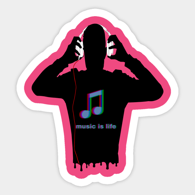 music is life Sticker by LexonyXCD